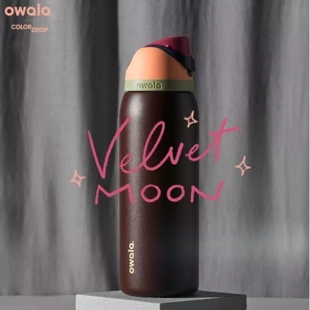 Owala FreeSip Stainless Steel Bottle / 32oz / Color: Velvet Moon - SHIPS NOW!